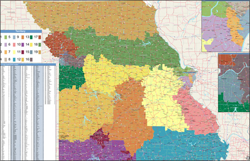 Territory Maps with the information you need