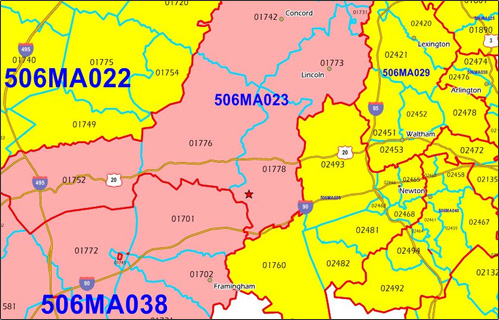 Territory map for the web